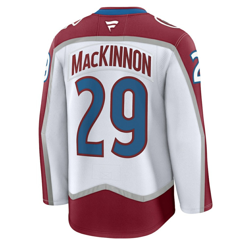 NHL White Nathan MacKinnon Colorado Avalanche Fanatics Away Premium Jersey