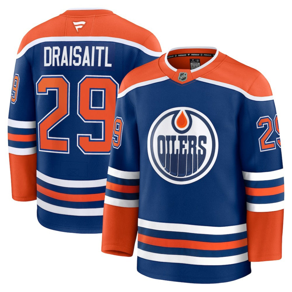 NHL Royal Leon Draisaitl Edmonton Oilers Fanatics Home Premium Jersey