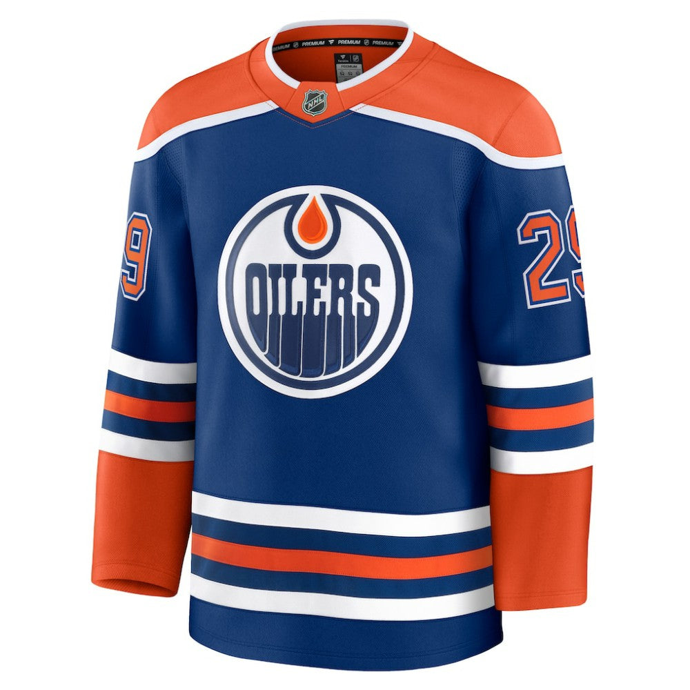 NHL Royal Leon Draisaitl Edmonton Oilers Fanatics Home Premium Jersey