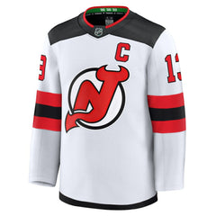 NHL White Nico Hischier New Jersey Devils Fanatics Away Premium Jersey