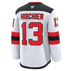 NHL White Nico Hischier New Jersey Devils Fanatics Away Premium Jersey