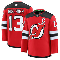 NHL Red Nico Hischier New Jersey Devils Fanatics Home Premium Jersey
