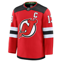 NHL Red Nico Hischier New Jersey Devils Fanatics Home Premium Jersey