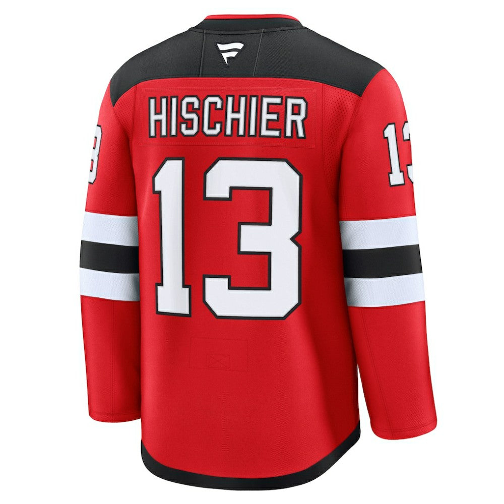 NHL Red Nico Hischier New Jersey Devils Fanatics Home Premium Jersey