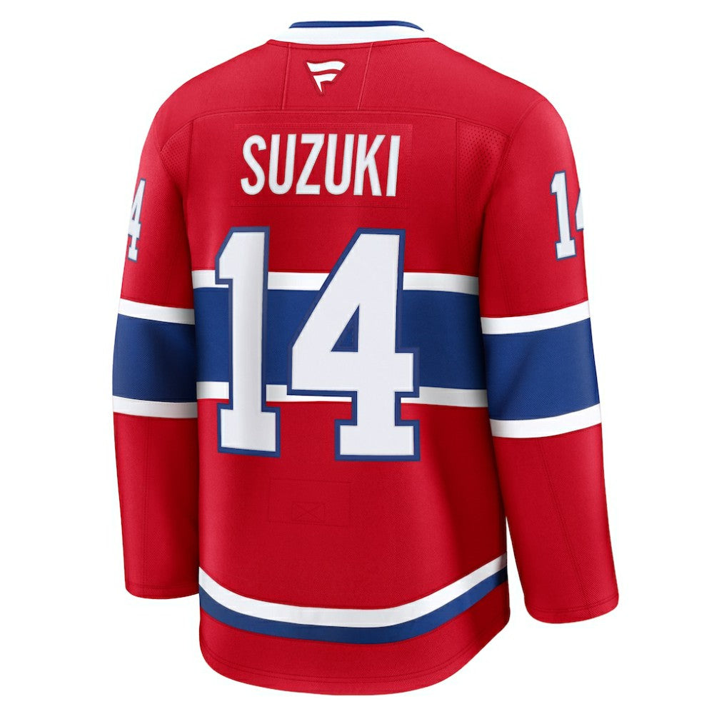 NHL Red Nick Suzuki Montreal Canadiens Fanatics Home Premium Jersey