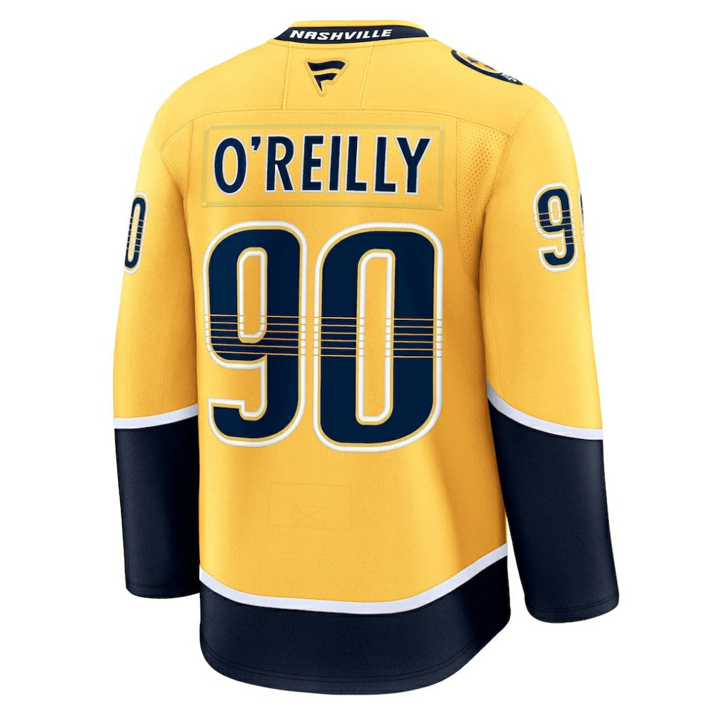 NHL Yellow Ryan O'Reilly Nashville Predators Fanatics Home Premium Jersey