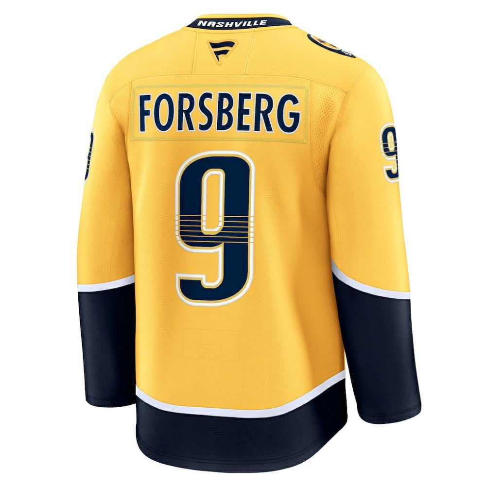 NHL Gold Filip Forsberg Nashville Predators Fanatics Home Premium Jersey