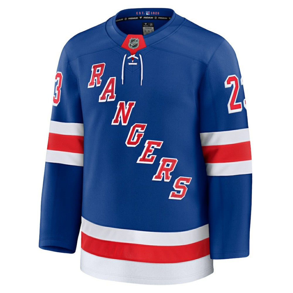 NHL Blue Adam Fox New York Rangers Fanatics Home Premium Jersey