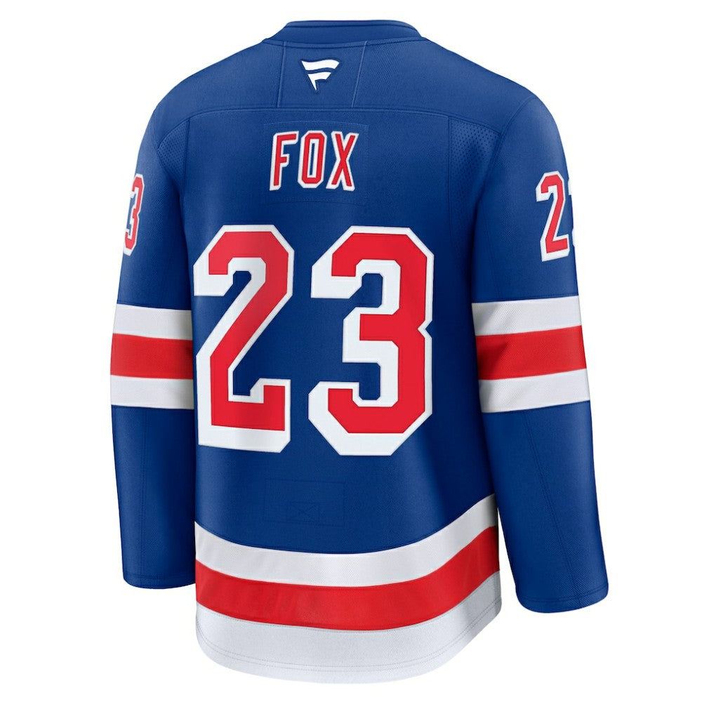 NHL Blue Adam Fox New York Rangers Fanatics Home Premium Jersey