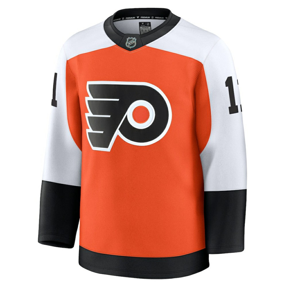 NHL Burnt Orange Travis Konecny Philadelphia Flyers Fanatics Home Premium Jersey