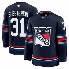 NHL Navy Igor Shesterkin New York Rangers Fanatics Alternate Premium Jersey