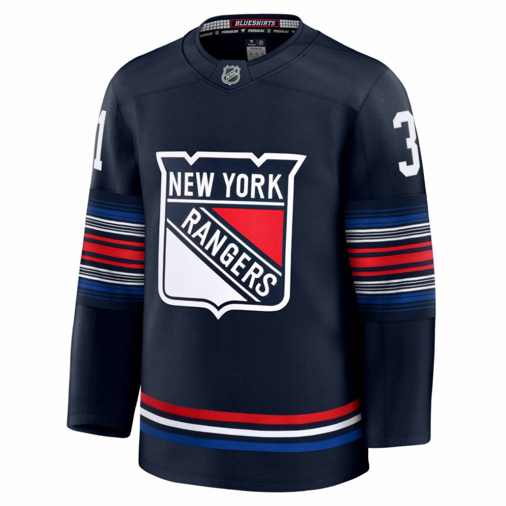 NHL Navy Igor Shesterkin New York Rangers Fanatics Alternate Premium Jersey