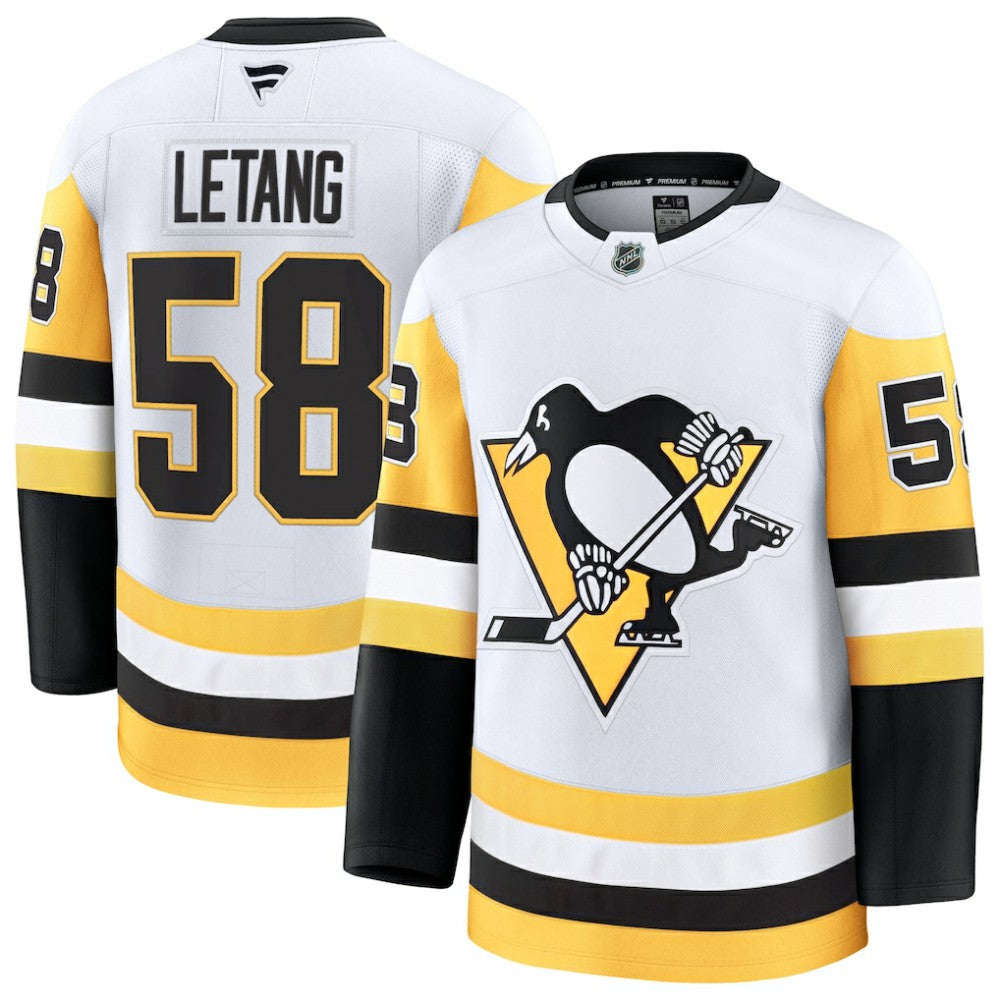 NHL White Kris Letang Pittsburgh Penguins Fanatics Premium Jersey