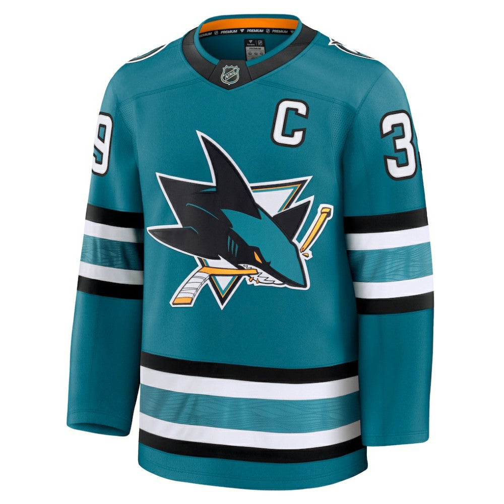 NHL Teal Logan Couture San Jose Sharks Fanatics Home Premium Jersey