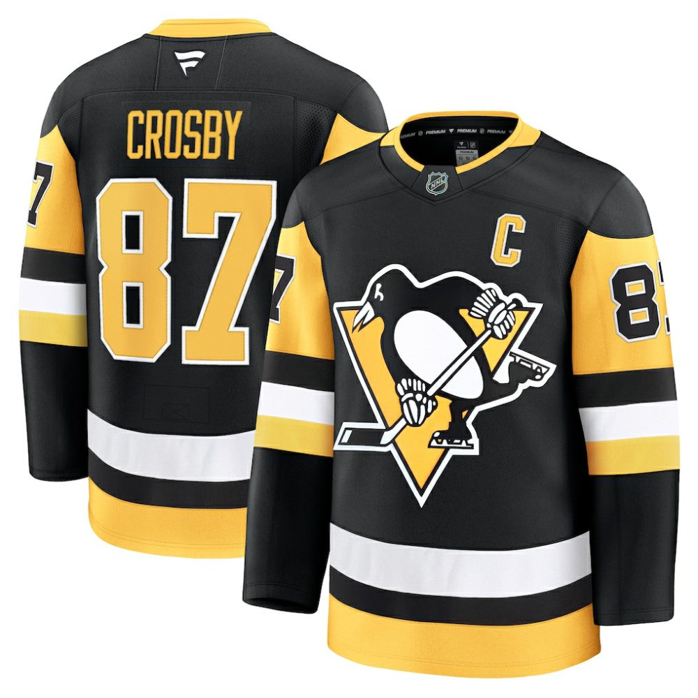 NHL Black Sidney Crosby Pittsburgh Penguins Fanatics Home Premium Jersey