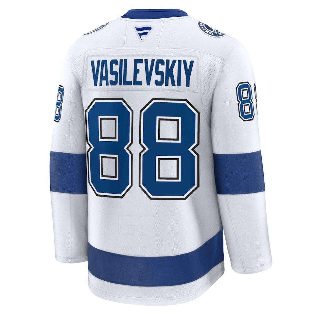 NHL White Andrei Vasilevskiy Tampa Bay Lightning Fanatics Away Premium Jersey