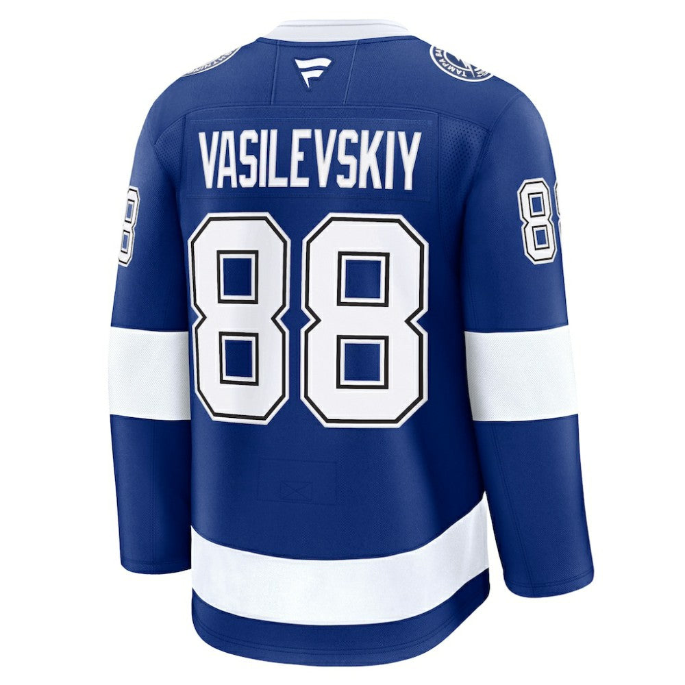 NHL Blue Andrei Vasilevskiy Tampa Bay Lightning Fanatics Home Premium Jersey