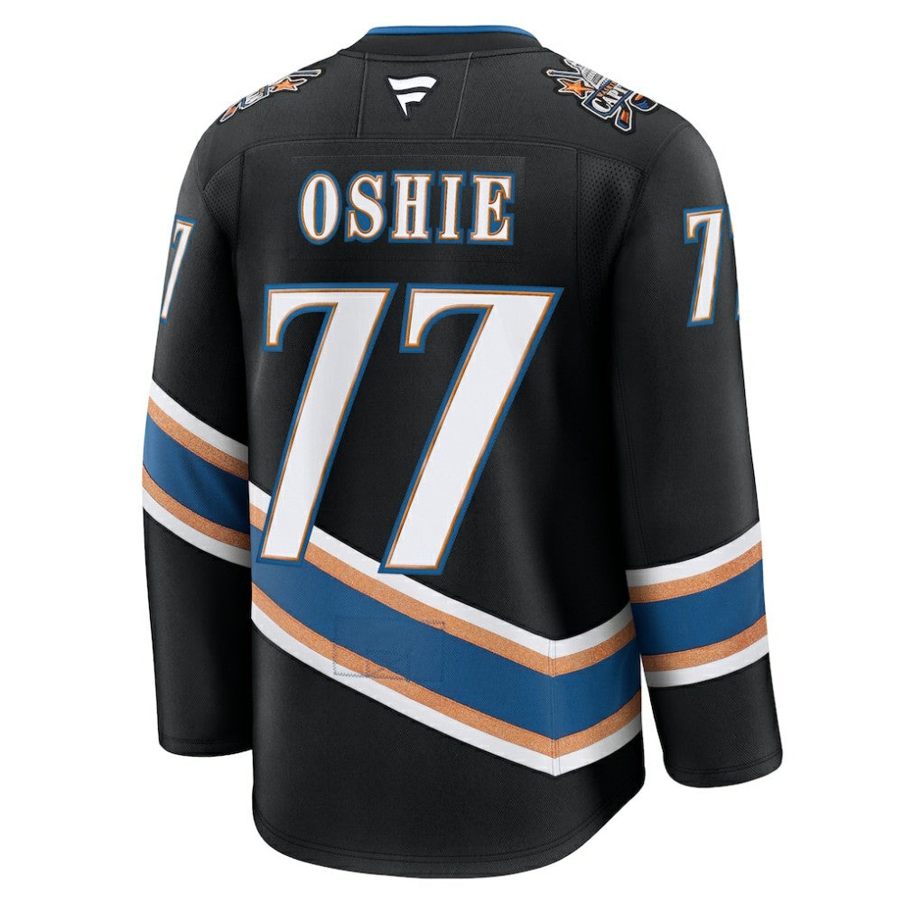 NHL Black TJ Oshie Washington Capitals Fanatics Alternate 50th Anniversary Premium Jersey