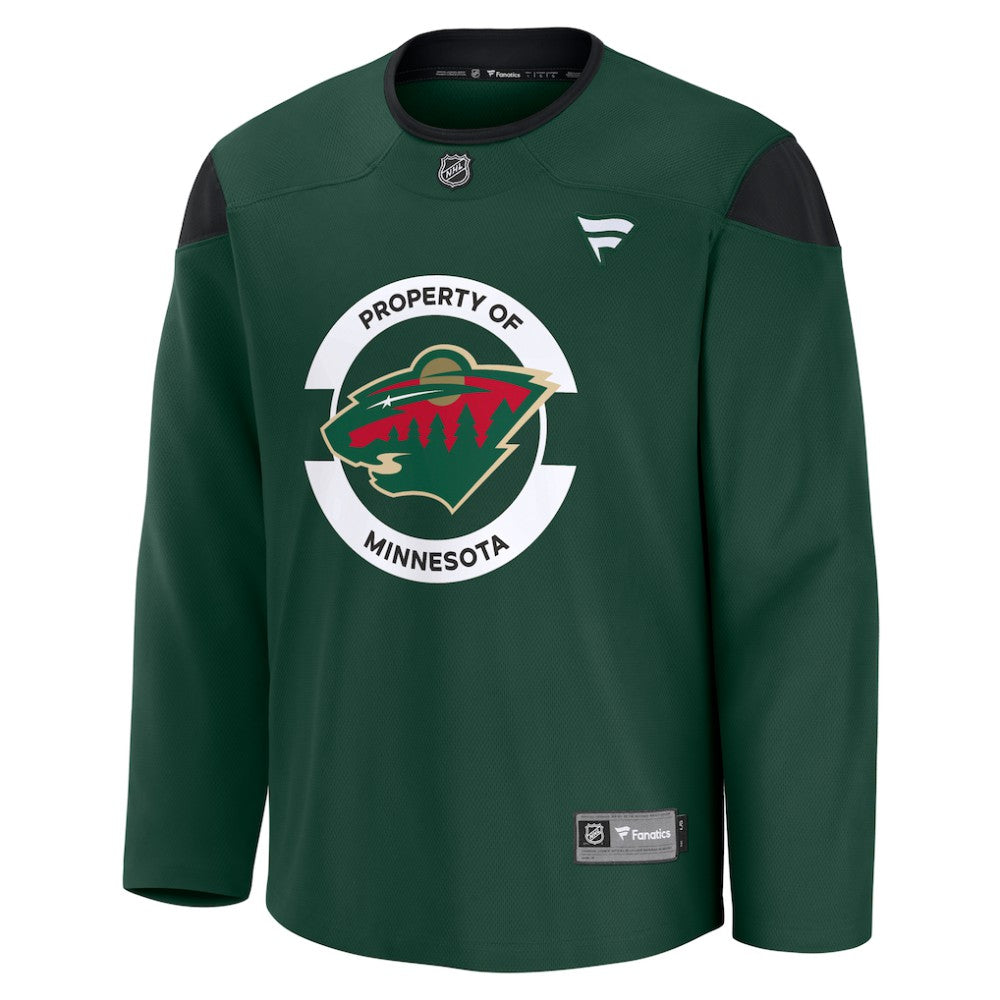 NHL Green Minnesota Wild Fanatics Practice Jersey