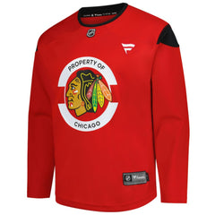 NHL Red Chicago Blackhawks Fanatics Practice Jersey
