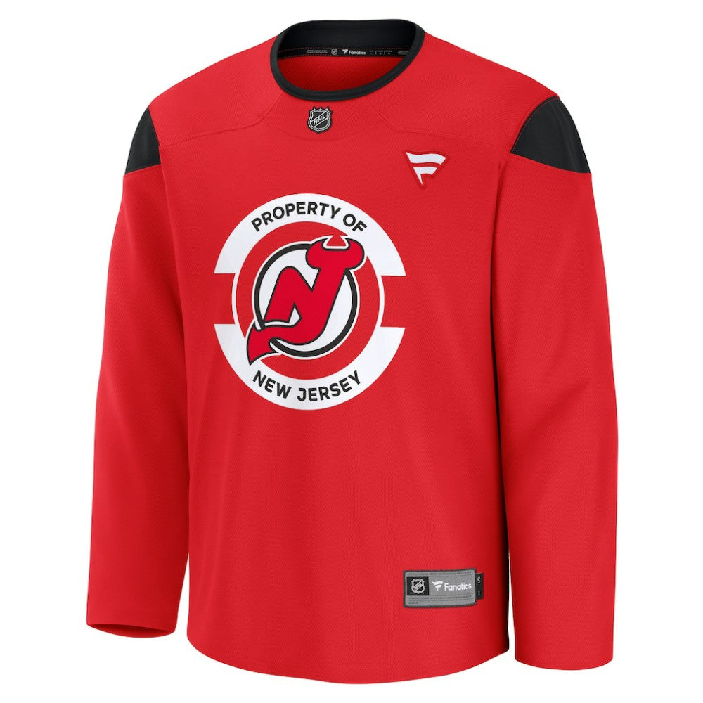 NHL Red New Jersey Devils Fanatics Practice Jersey