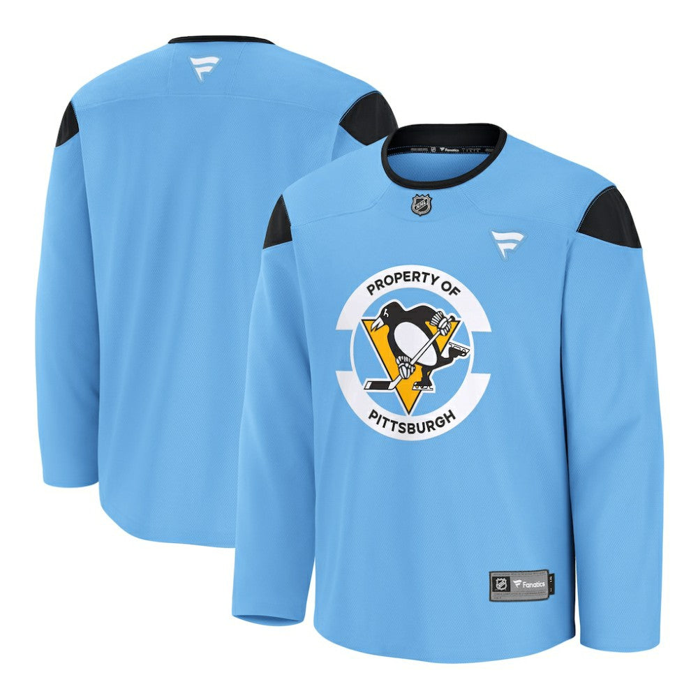 NHL Blue Pittsburgh Penguins Fanatics Practice Jersey