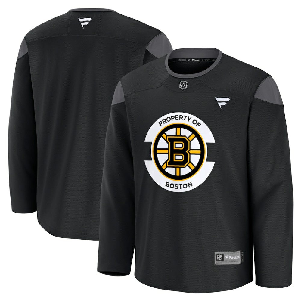 NHL Black Boston Bruins Fanatics Practice Jersey