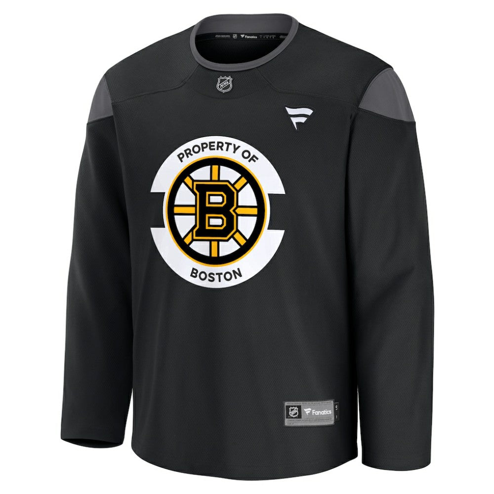 NHL Black Boston Bruins Fanatics Practice Jersey