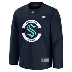 NHL Navy Seattle Kraken Fanatics Practice Jersey