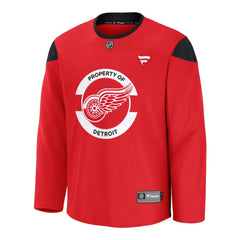 NHL Red Detroit Red Wings Fanatics Practice Jersey