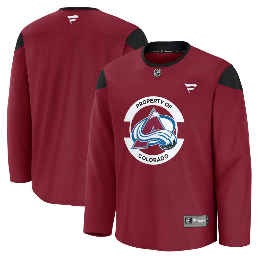 NHL Burgundy Colorado Avalanche Fanatics Practice Jersey