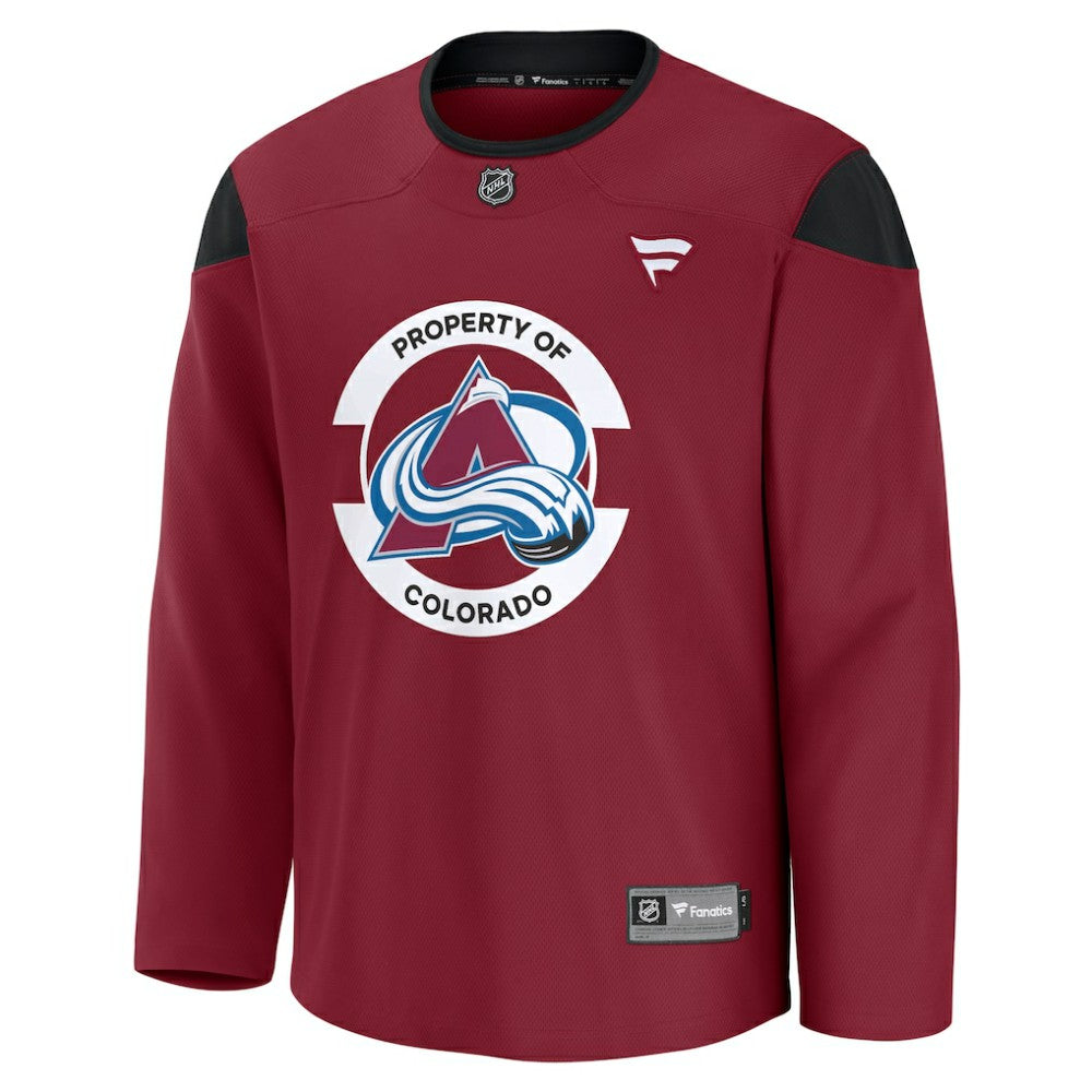 NHL Burgundy Colorado Avalanche Fanatics Practice Jersey