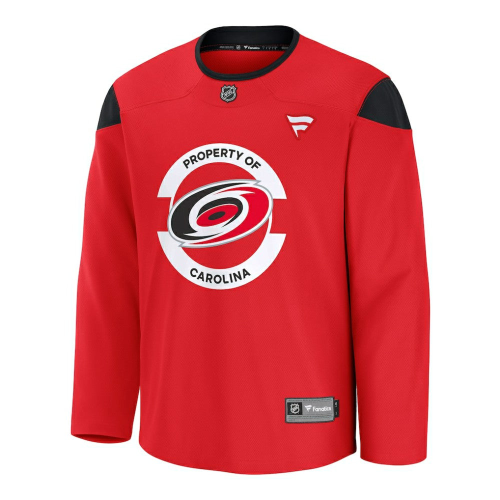 NHL Red Carolina Hurricanes Fanatics Practice Jersey