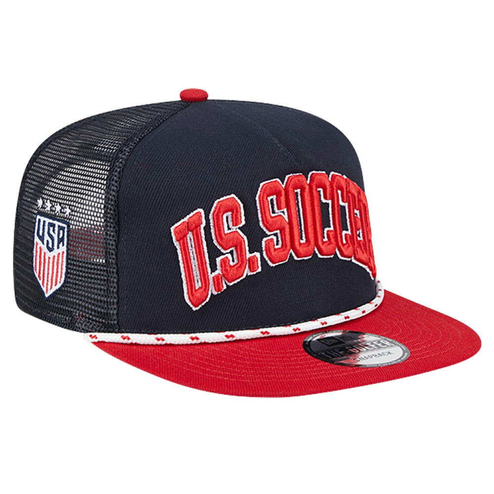 USWNT New Era Throwback Golfer Snapback Hat - New Era Navy