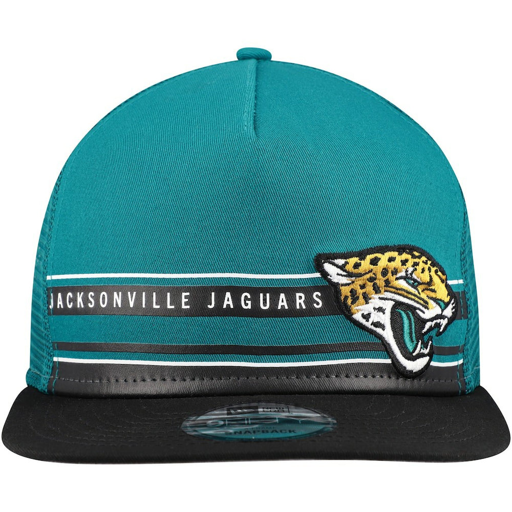 Half Stripe Trucker A-Frame 9FIFTY Snapback Hat - Jacksonville Jaguars