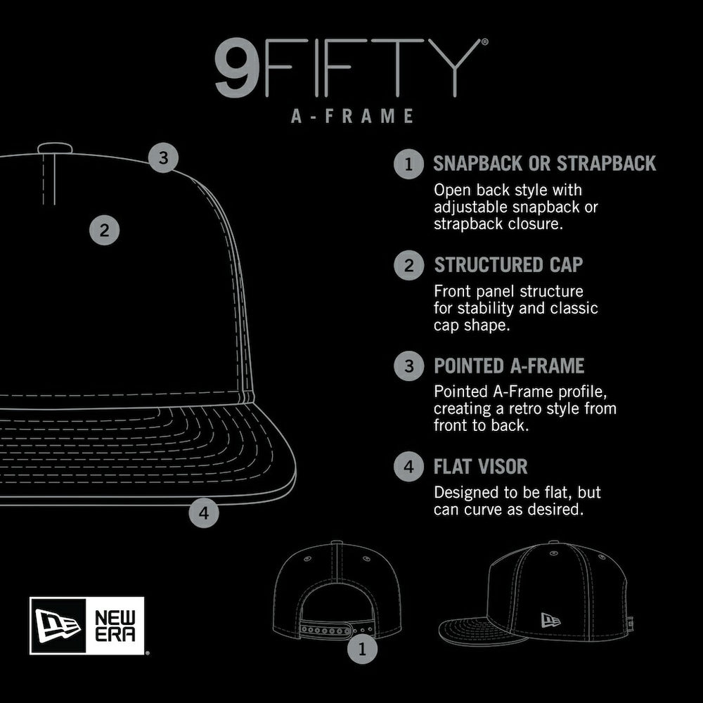 Half Stripe Trucker A-Frame 9FIFTY Snapback Hat - Jacksonville Jaguars