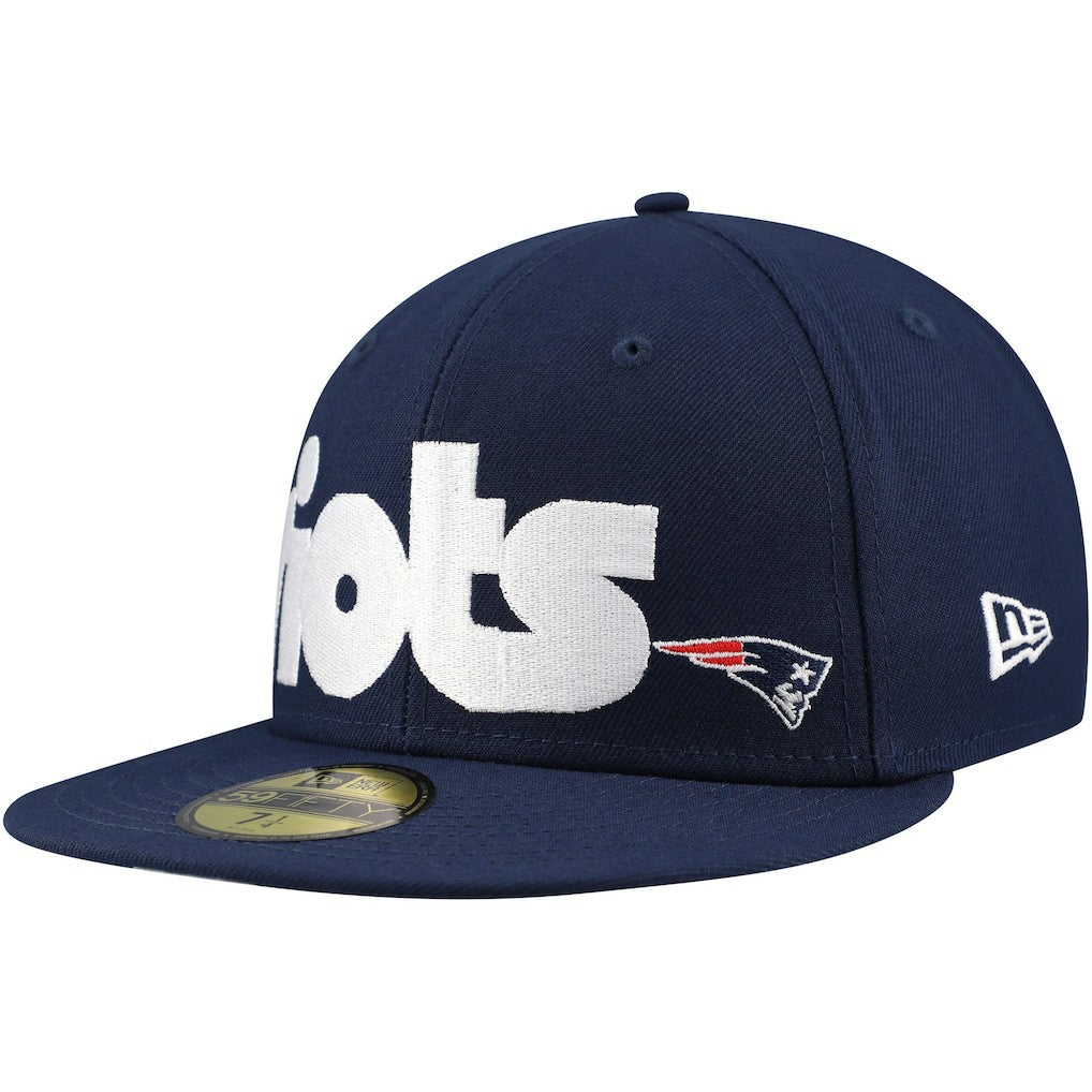 Checkered Undervisor 59FIFTY Fitted Hat - New England Patriots
