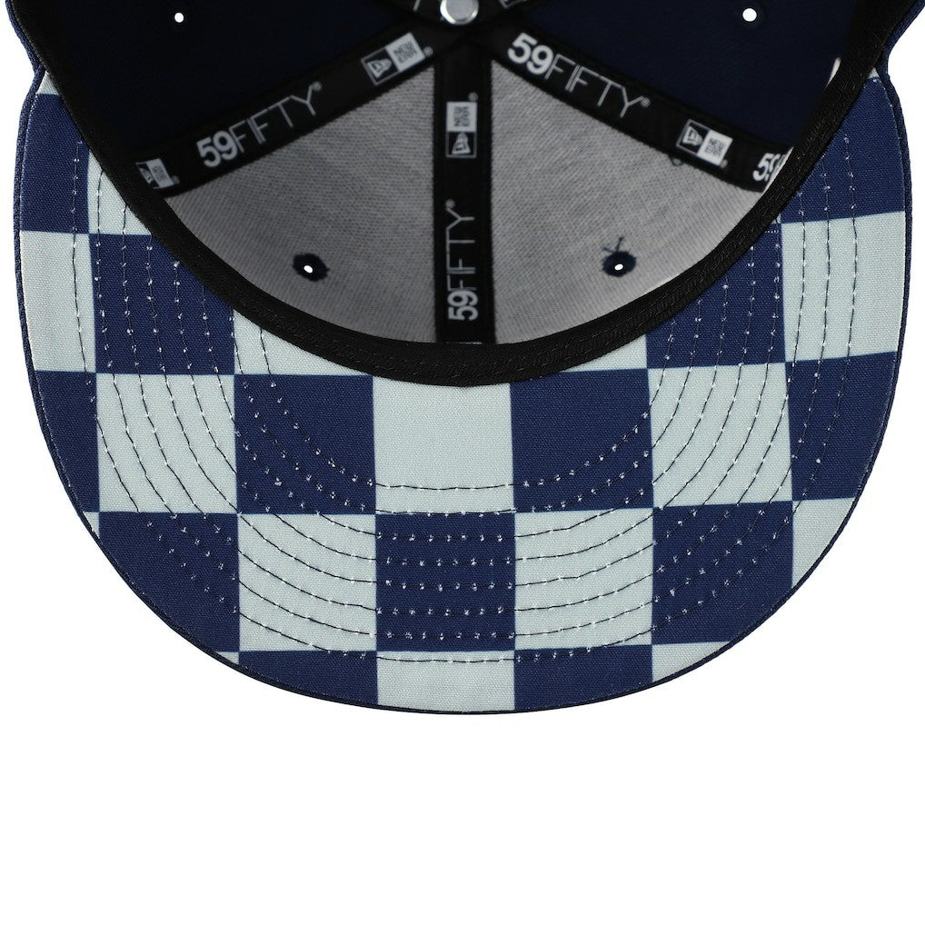 Checkered Undervisor 59FIFTY Fitted Hat - New England Patriots