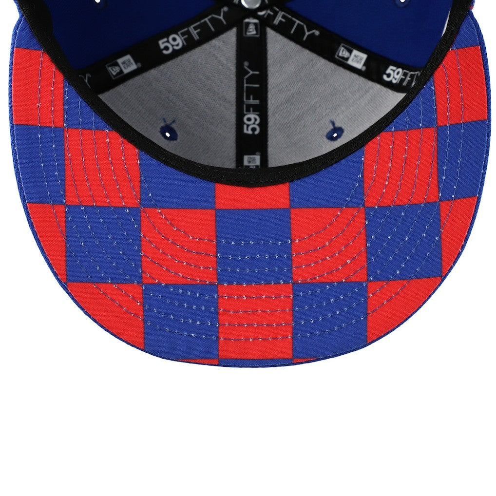 Checkered Undervisor 59FIFTY Fitted Hat - New York Giants