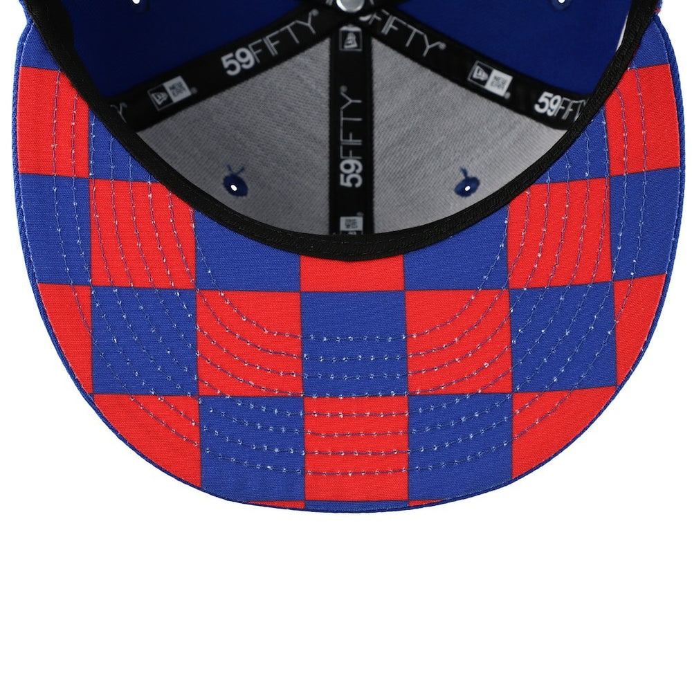 Checkered Undervisor 59FIFTY Fitted Hat - New York Giants