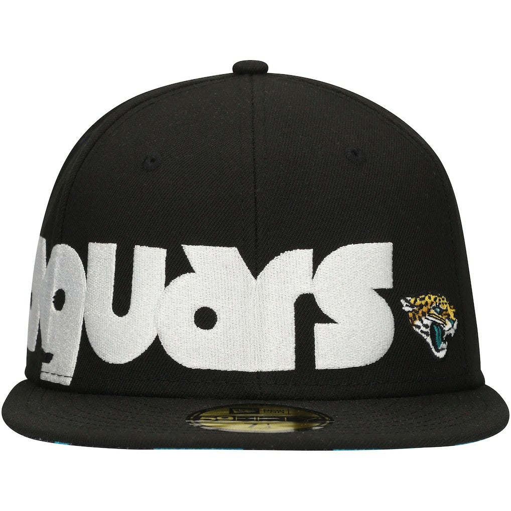Checkered Undervisor 59FIFTY Fitted Hat - Jacksonville Jaguars