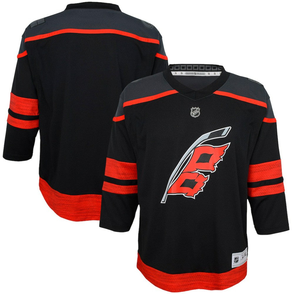 NHL Black Carolina Hurricanes Youth Home Premier Jersey