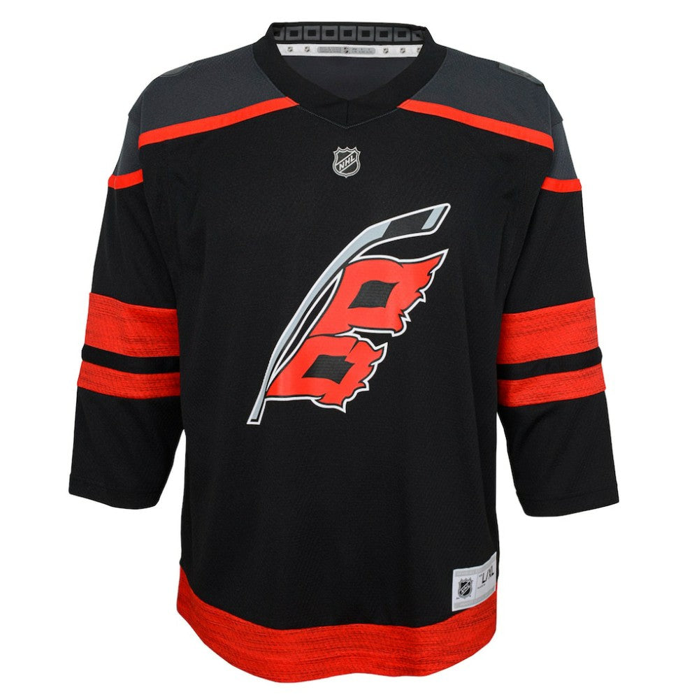 NHL Black Carolina Hurricanes Youth Home Premier Jersey