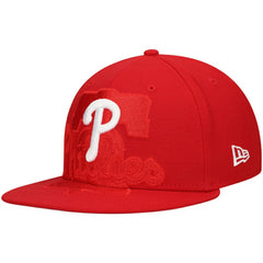 MLB Philadelphia Phillies New Era Shadow Logo 59FIFTY Fitted Hat