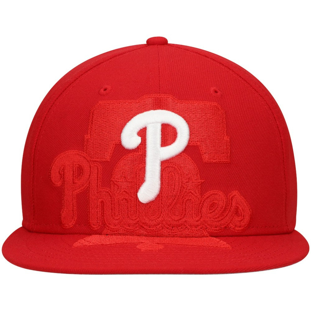 MLB Philadelphia Phillies New Era Shadow Logo 59FIFTY Fitted Hat