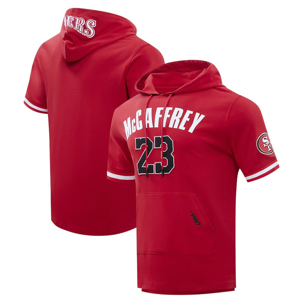 Christian McCaffrey  Pro Standard Player Name & Number Hoodie T-Shirt - San Francisco 49ers