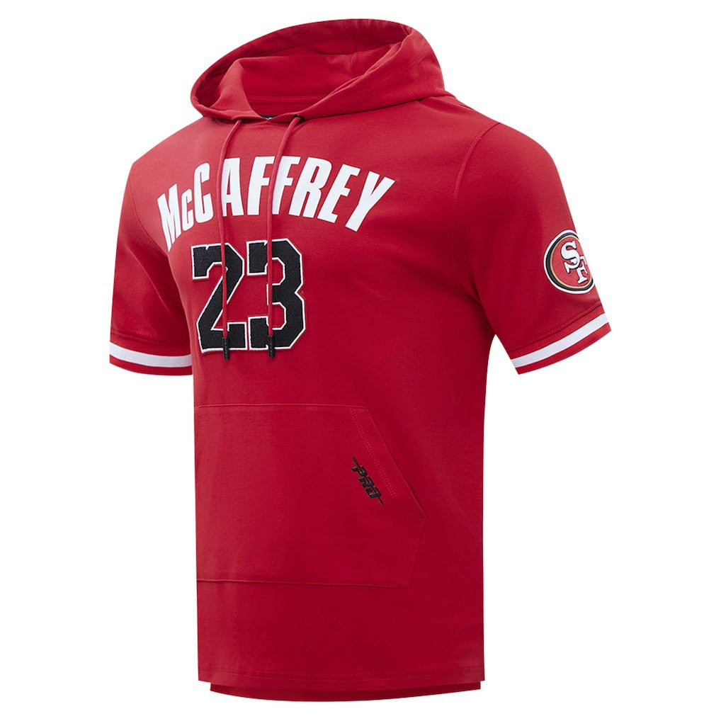Christian McCaffrey  Pro Standard Player Name & Number Hoodie T-Shirt - San Francisco 49ers