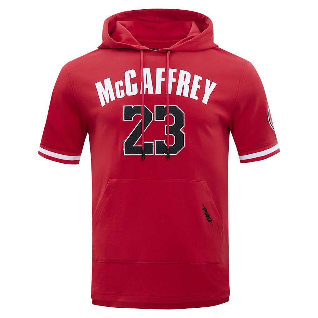 Christian McCaffrey  Pro Standard Player Name & Number Hoodie T-Shirt - San Francisco 49ers