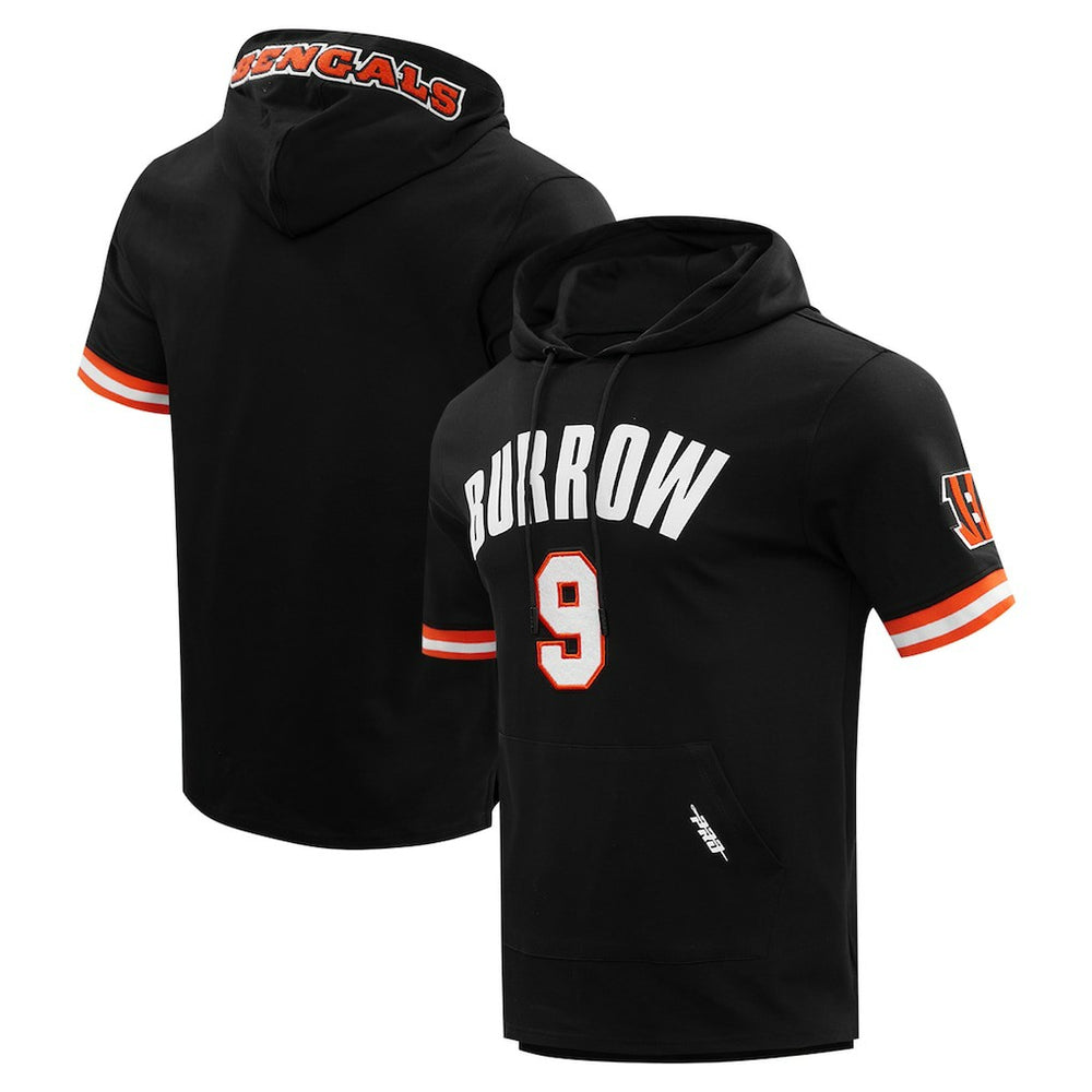 Joe Burrow  Pro Standard Player Name & Number Hoodie T-Shirt - Cincinnati Bengals