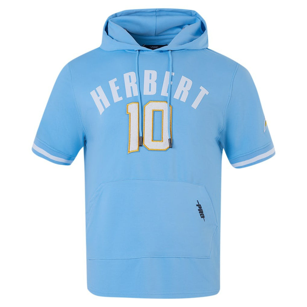 Justin Herbert  Pro Standard Player Name & Number Hoodie T-Shirt - Los Angeles Chargers